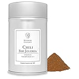 Boomers Gourmet - Chili Bhut Jolokia Pulver – Extrem scharf, bis zu 1.000.000 SHU, fein gemahlen – Naga Bhut Jolokia, Ghost Pepper – Perfekt für Saucen, Currys, Marinaden - Gewürzdose 11,5 cm - 20 g