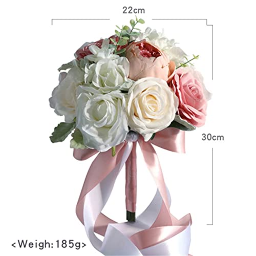 Roses simulées bouquet de mariée décoration maison fleurs