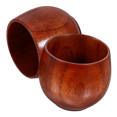 BRIGHTFUFU Elegant Wooden Sake Cups Teacup Set for Party Japanese Tea Cup Collection