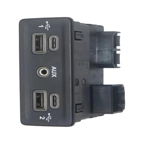 SHOOYIO Plug & Play - Módulo de interfaces de sonido para coche, conector de entrada USB, herramienta de control de medios ignífugo, para varios vehículos, centro de medios de carga de alta velocidad