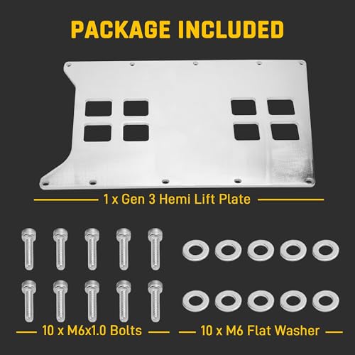 Wyckoff Engine Lift Plate, Gen 3 Hemi Engine Removal Tool 5.7 6.1 6.2 6.4 V8, Heavy-Duty Hoist Stand & Low Clearance Design by Wyckoff - Image 8