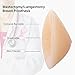 OMMITO Silicone Breast Form Enhancer Mastectomy Prosthesis Triangle Bra Pad (1 Piece) B Cup