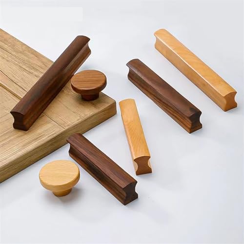 Poignée de meuble en noyer 96mm pour tiroir et placard de cuisine NALsa - 4