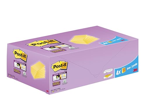 Post-it Notes Autocollantes Jaune Canari, lot de 24 blocs pour notes et listes
