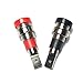 CESS Black and Red Banana Female Jack Socket - 4mm Banana Female Connector Panel/Chassis Mount Soldering Type (10 Pack)