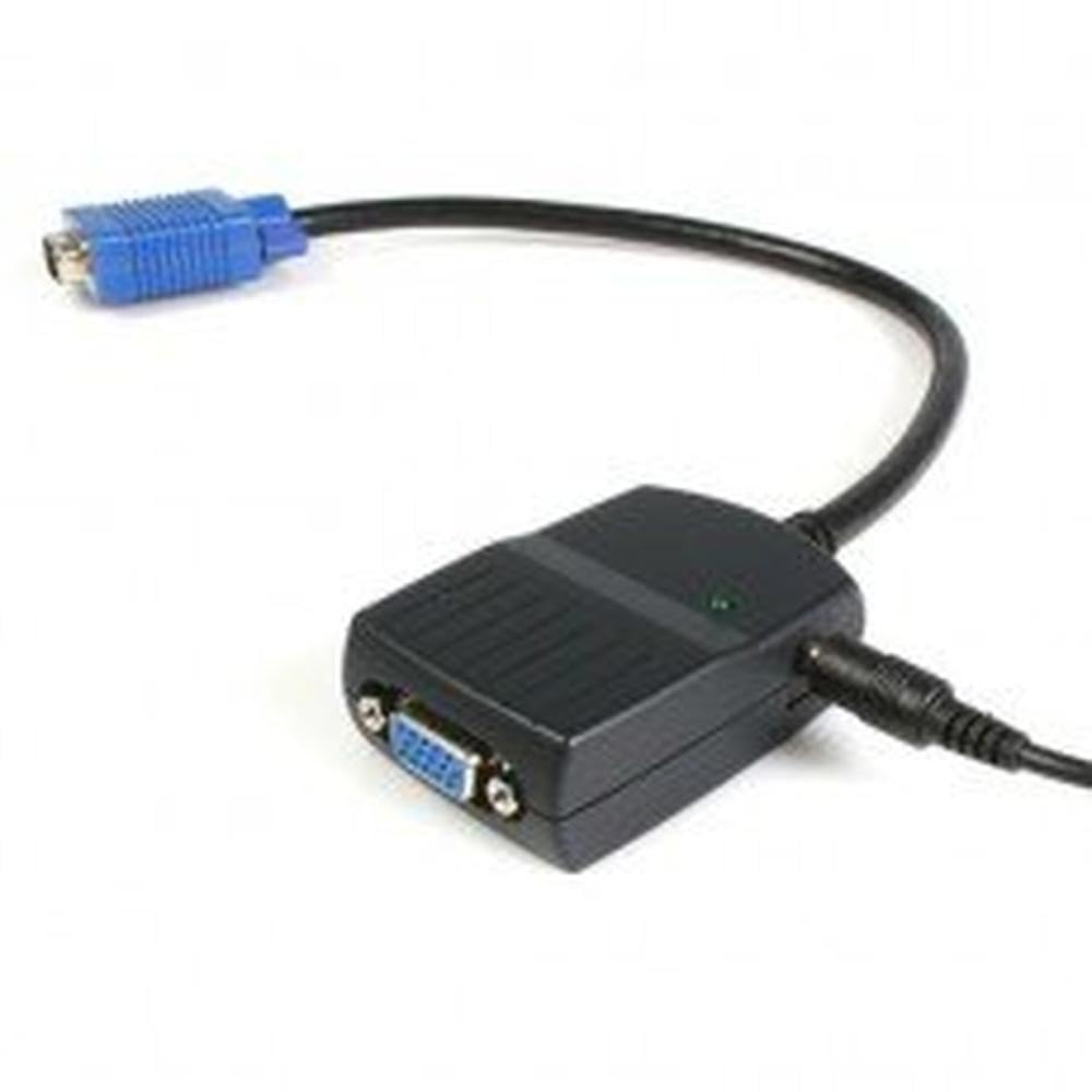 StarTech.com Duplicador Divisor de Vídeo VGA 2 puertos Compacto Alimentado por USB - 2048x1536 - Cable Multiplicador Splitter 2 Salidas HD15 (ST122KE)