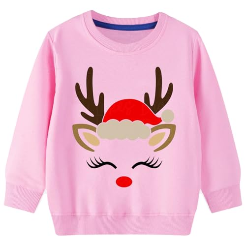 Image of TCWWBB Kids Christmas Jumper Sweatshirt Xmas Jumpers Boys Girls Bear Snowmen Moster Truck Outfits Children Long Sleeve Cotton Pullover Tops Casual Crewneck Winter Clothes Age 7-11 Years Old