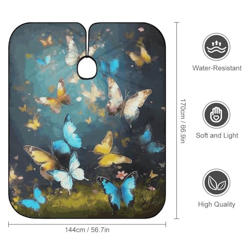 Capa para peluquería unisex con cierre ajustable miniatura 2
