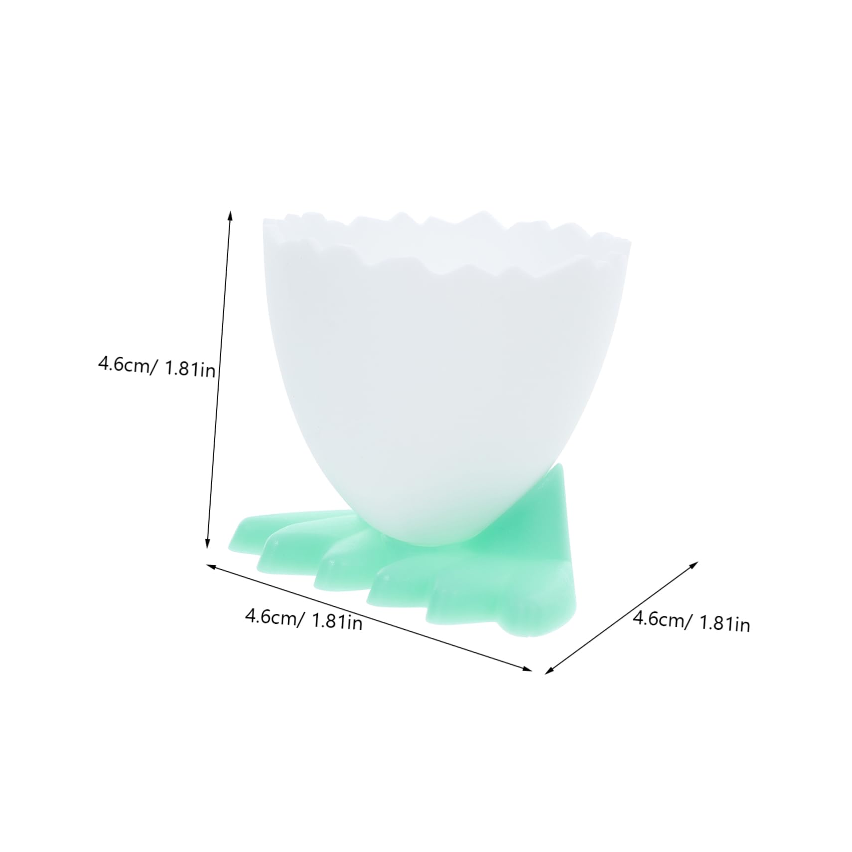 GLEAVI Cartoon Egg Cups Holder for Children 8 Pack Breakfast Egg Holders Safe Pp Plastic Sturdy Fade Resistant Easy to Clean