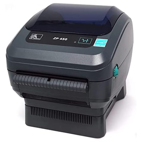 Zebra ZP450 (ZP 450) Label Thermal Bar Code Printer | USB, Serial, and Parallel Connectivity 203 DPI Resolution | Made for UPS WorldShip | Includes Software Cover
