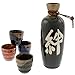 Kotobuki"Kizuna" Japanese Kanji Calligraphy Sake Set