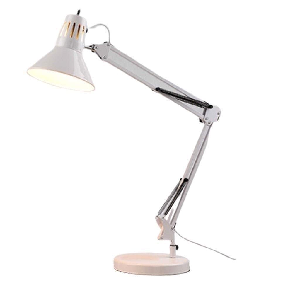 Lampe de bureau protection des yeux avec bras articulé led jaune et blanc