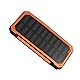20000MAH Solar Power Bank Tragbares Ladegerät, Dual USB Solar Panel Ladegerät mit Schnellem Gebühren, DIY Solar -Telefon -Ladegerät für Camping -Wandernotfall (Batterie Nicht
