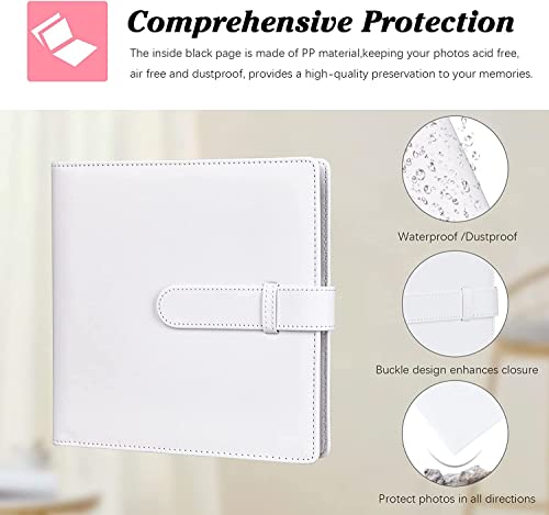 288 Pocket Photo Album for Fujifilm Instax Square SQ1/SQ6/SQ10/SQ20/SQ40 Instant Camera and Kodak Mini Shot 3 Film,Holds 3x3” Photos (White) - Image 4