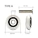 Ruedas Mampara Ducha Rodamientos Puertas Correderas Rodillo Puerta 18mm Rodamientos Mampara Ducha...
