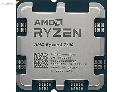 AMD Ryzen 5 7600, 3.80GHz, 32MB Cache, AM5-Sockel, Boxlos, lüfterloser Prozessor