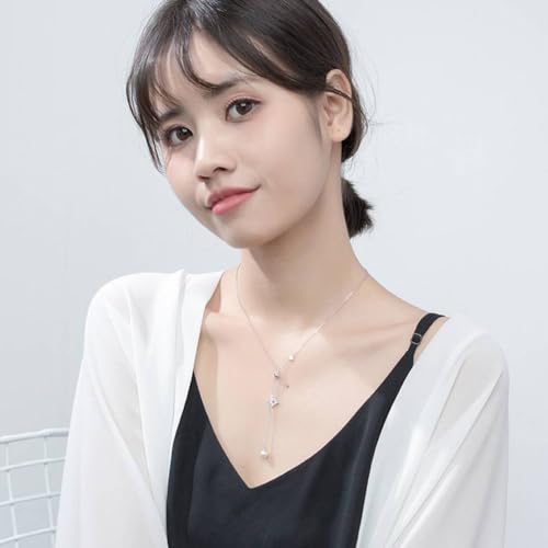 Chaîne de collier synthétique avec étoile et perle, le cadeau idéal - 2