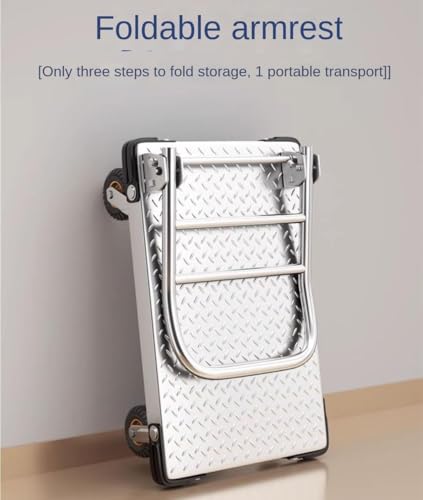 Carretilla plegable con plataforma y ruedas resistente miniatura 4