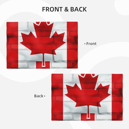 Sets de table lavables drapeau canadien抗热 de ferme pour décoration table intérieur extérieur - 4