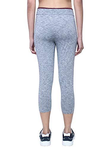 Image of INKURV Women Stretchable Activewear Capri for Gym, Yoga, Running, Zumba, Aerobics
