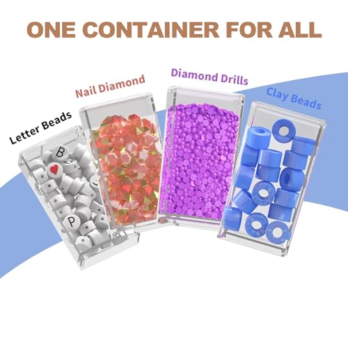 Tri perles diamant simplifié avec ces 4 boîtes transparentes empilables - 7