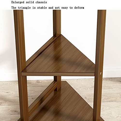 Porte-manteau d'angle polyvalent à triple étagère pour optimiser l'espace