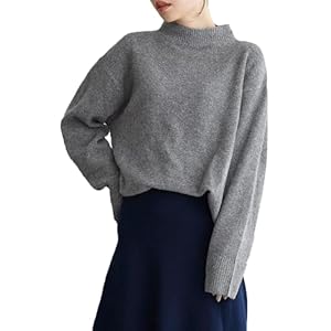 ［神戸レタス］ ニット セーター トップス レディース 洗えるニット ゆったり 体型カバー 長袖 無地 秋 冬 ［C..." 