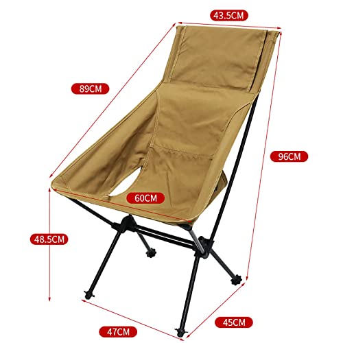 Chaise de camping pliable et confortable pour éviter le mal de dos en extérieur