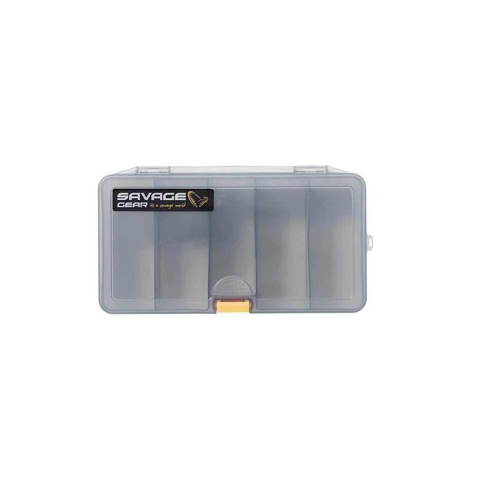 Savage Gear Smoke - Bait Box 4A - 5 Fixed Compartments, Tackle Box, Bait Bucket, Bait Container