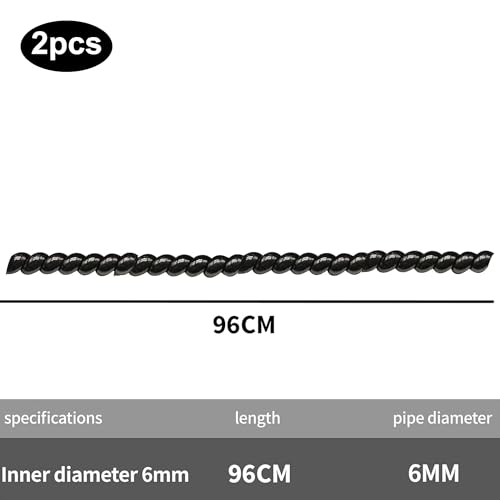 Pack of 2 96 cm Scooter Cable Protector Spiral Cable Tube Cable Spiral Cable Protection Hose Flexible Spiral Hose Cable Organisation E-Scooter Accessories (Black) - Image 2