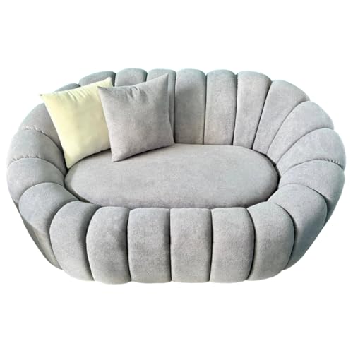 Image of Wooden Carving Sofa Set with Cushion for Living Room