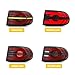 LED Tail Lights Assembly Compatible with Toyota FJ Cruiser 2007-2020 Start-up Animation Sequential Turn Signal Black Rear Lamps Accessory