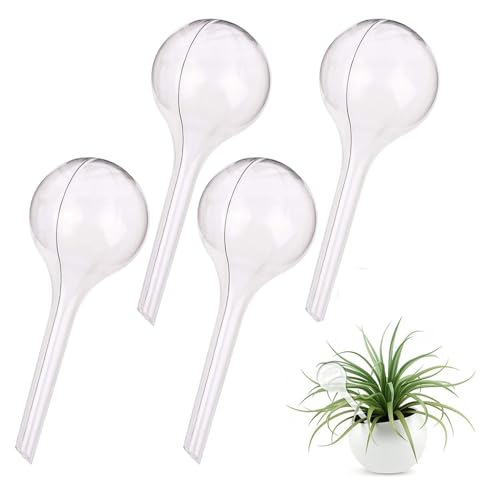 Maven Gifts Plant Watering Globe 4 Pack - plant watering devices Ø 5cm Aqua Bulbs plant feeder, Automatic self watering plant pots indoor Outdoor Plants, Holiday self watering system for plants