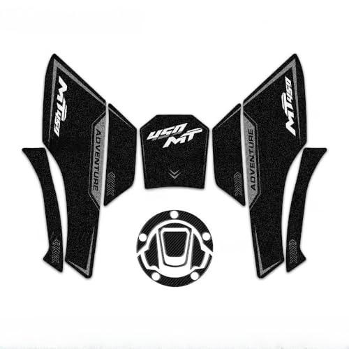 Autocollant de réservoir moto 450 MT protection bouchon d'huile noire