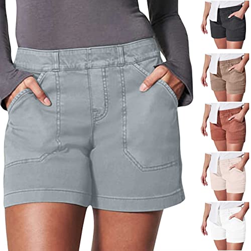 Women's Stretch Twill Shorts Regular Fit Hiking Shorts Summer Casual Athletic Short Pants Bermuda Shorts With Pockets #TOP17