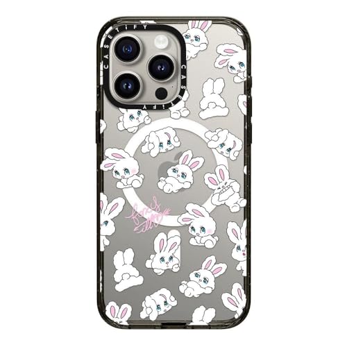 CASETiFY MagSafe ΉCpNg iPhone 15 Pro Max P[X [MILKi (4x MIL-STD-810G) / 2.5m̗NA / MagSafe ɑΉ] -  Print - Bunnies 
