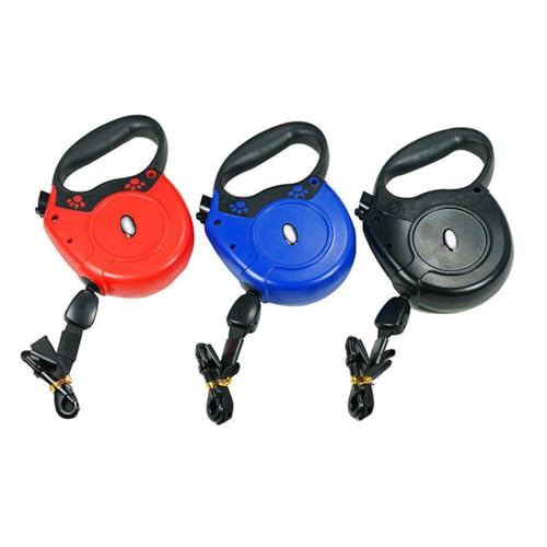 Laisse rétractable pour chien 50kg à ruban extensible 5m - 2