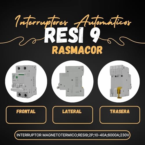 Miniatura 6 de Rasmacor Interruptor Magnetotérmico Residencial 2p 25a Resi9 R9f12225 Curva C Frecuencia 50 60hz Norma Une En 60898-1 Ce 25 Amperes