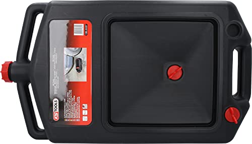 KS Tools 150.9357 - Recipiente captador de líquidos de plástico, plana (tamaño: 8 litros, diámetro 340 mm)
