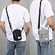 Umhängetasche Herren Schultertasche Crossbody Herrentasche Handytasche Herrenhandtasche Kleine Umhängen Tasche Shulder Bag Messenger für Freizeit Urlaub Ausflug (Schwarz Herrentasche Shoulder Bag)