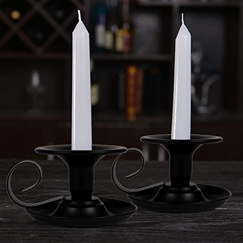 Homean HO-20210715 Candle Holders – 2Pcs Retro Iron Taper Candlestick Holder Centerpieces thumb #5
