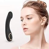 JTFFER Updates Handheld Eye & Face Electric Wand Massager-Portable Personal Body Facial Vibrating Massage-for Puffy Eyes/Dark Circles/Eye Bags, Smooth Lip Wrinkles-Black