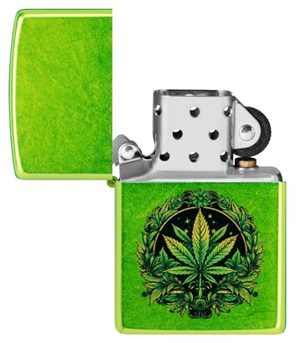 Zippo Sturmfeuerzeug - Leaf, Lurid, Color Image - Nachfüllbar - Wiederverwendbar - Windfestes Design - Geschenkbox - Made in USA