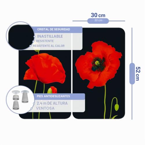 Protector contra salpicaduras ajustable WENKO para cubrir encimeras de cristal 7