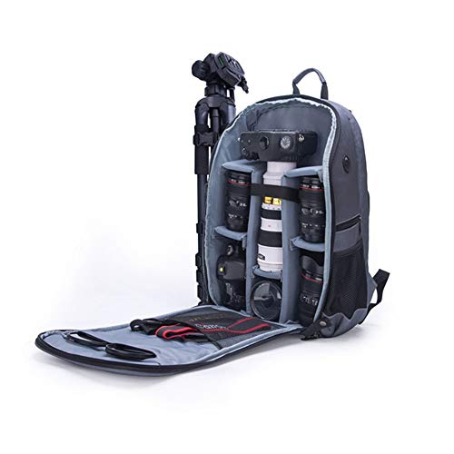 HWZ Pliant Nouveau Sac de caméra extérieure numérique étanche résistant à l'usure Photographie Sac à Dos Mode (HWZ-PLD-7492-gray) Cover