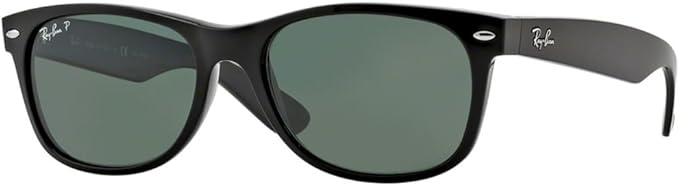 Amazon Com Ray Ban Rb2132 New Wayfarer Polarized Unisex Sunglasses Black Frame Crystal Green Polarized 901 58 52 Clothing Shoes Jewelry