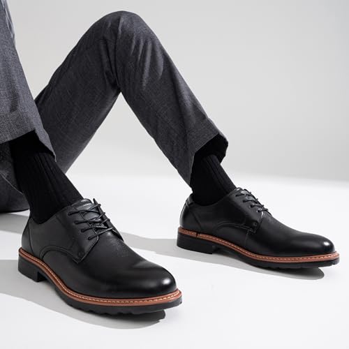 Image of Jousen Men's Dress Shoes Retro Casual Dress Shoes for Men
