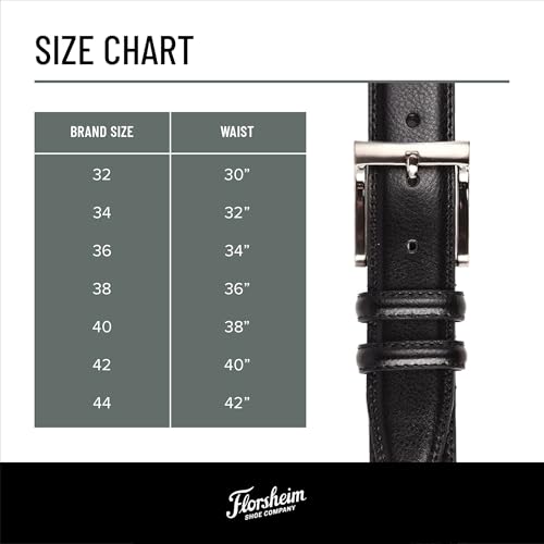 Florsheim 32mm Pebble Grain Leather Belt4