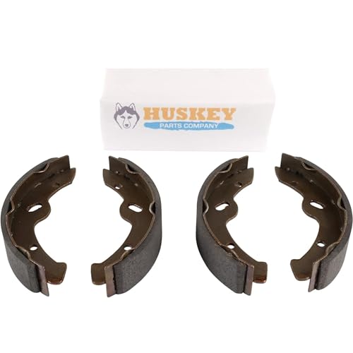 Huskey Golf Cart Brake Shoes Compatible with Yamaha 1993-Up G14, G16, G19-G22 Models, 4 Identical Piece with Slots, Replaces OEM#JN6-F5331-01-00, JN3-F5330-00, JN3-F5331-00,
