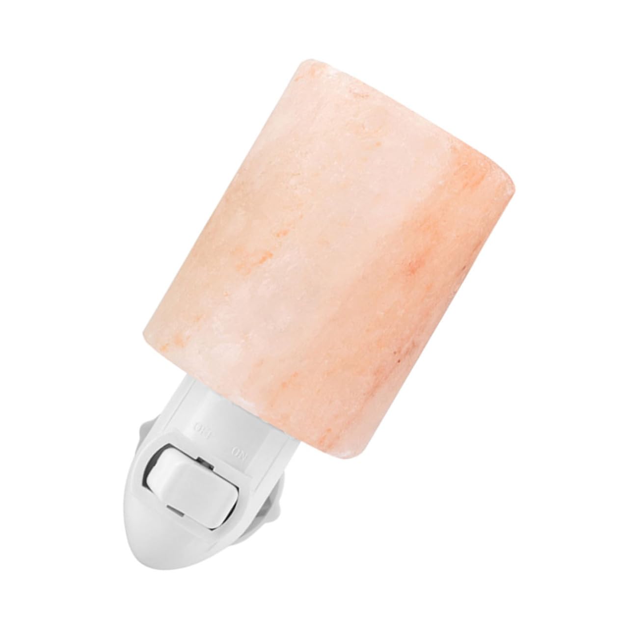 HOMSFOU 2piezas Lámpara De Sal De Cristal Led Cilíndrica Para Mesita De Noche Luz Decorativa De Sal Diseño Artesanal Para Crear Románticos El Hogar
